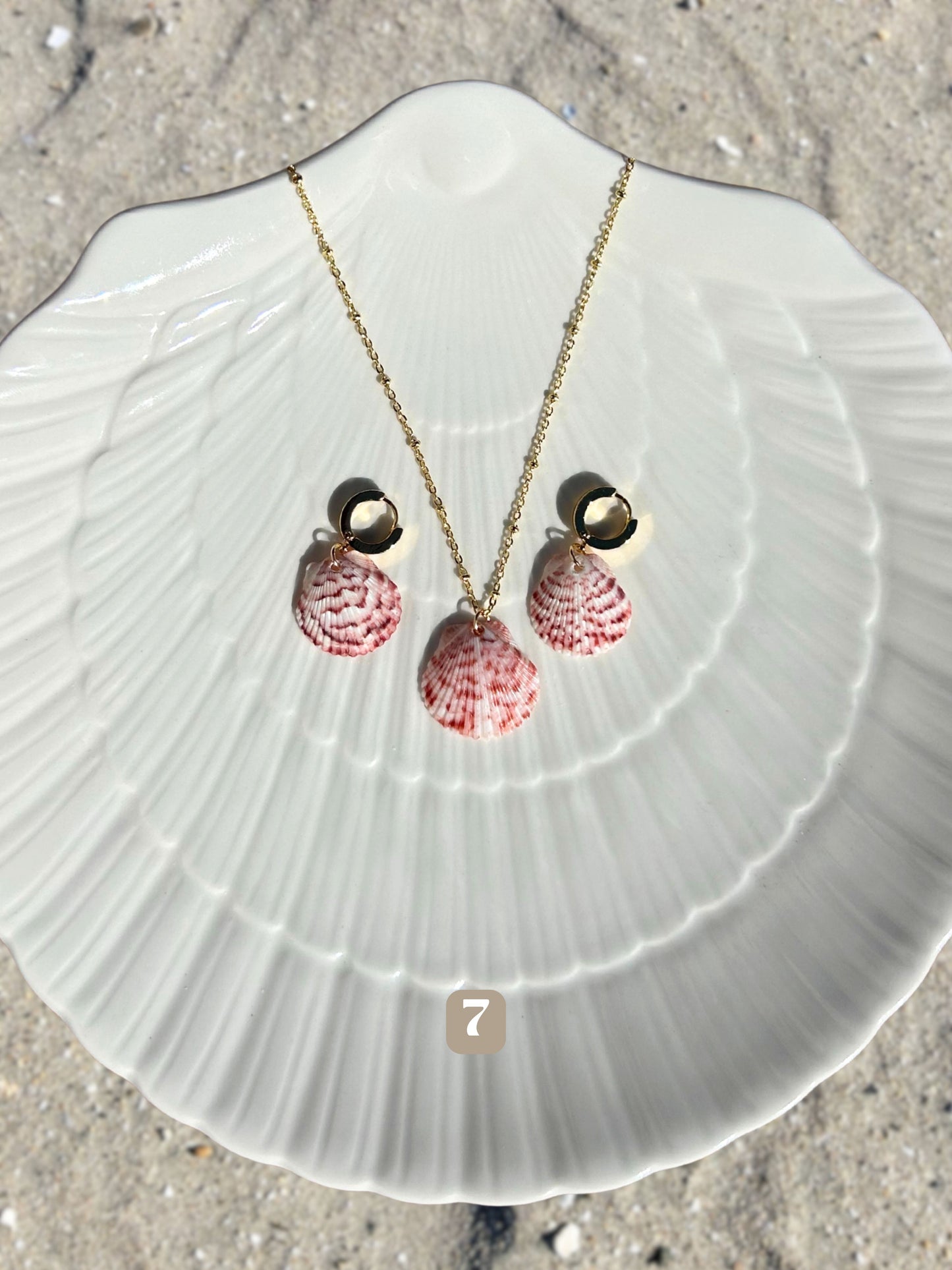 Dainty Gold Mermaid Necklace with Earrings Set