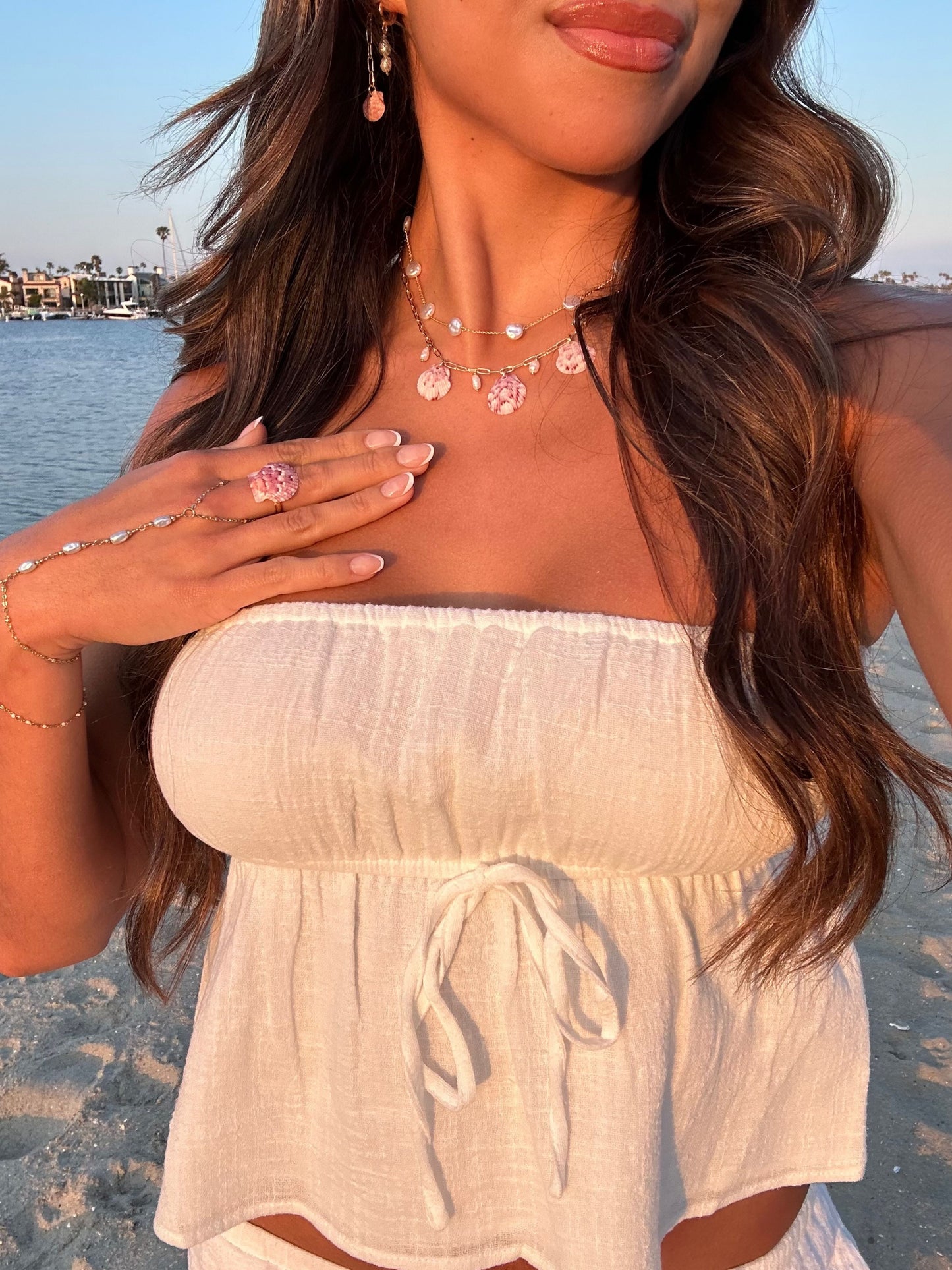 Dainty Gold Mermaid Charm Necklace