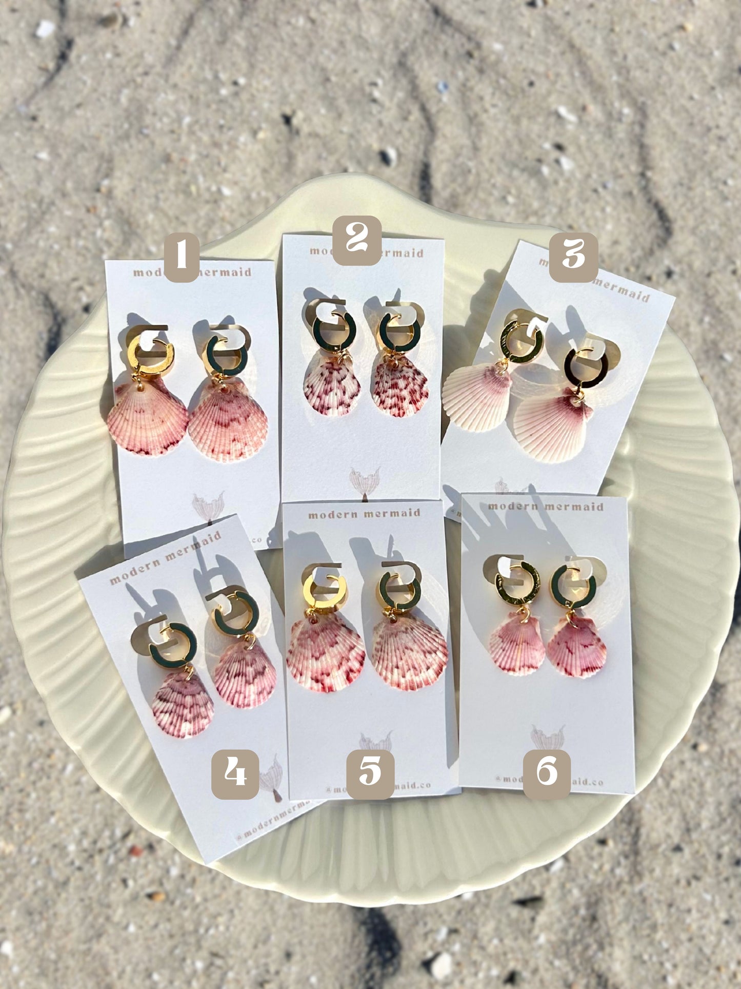 Dainty Gold Mermaid Earrings