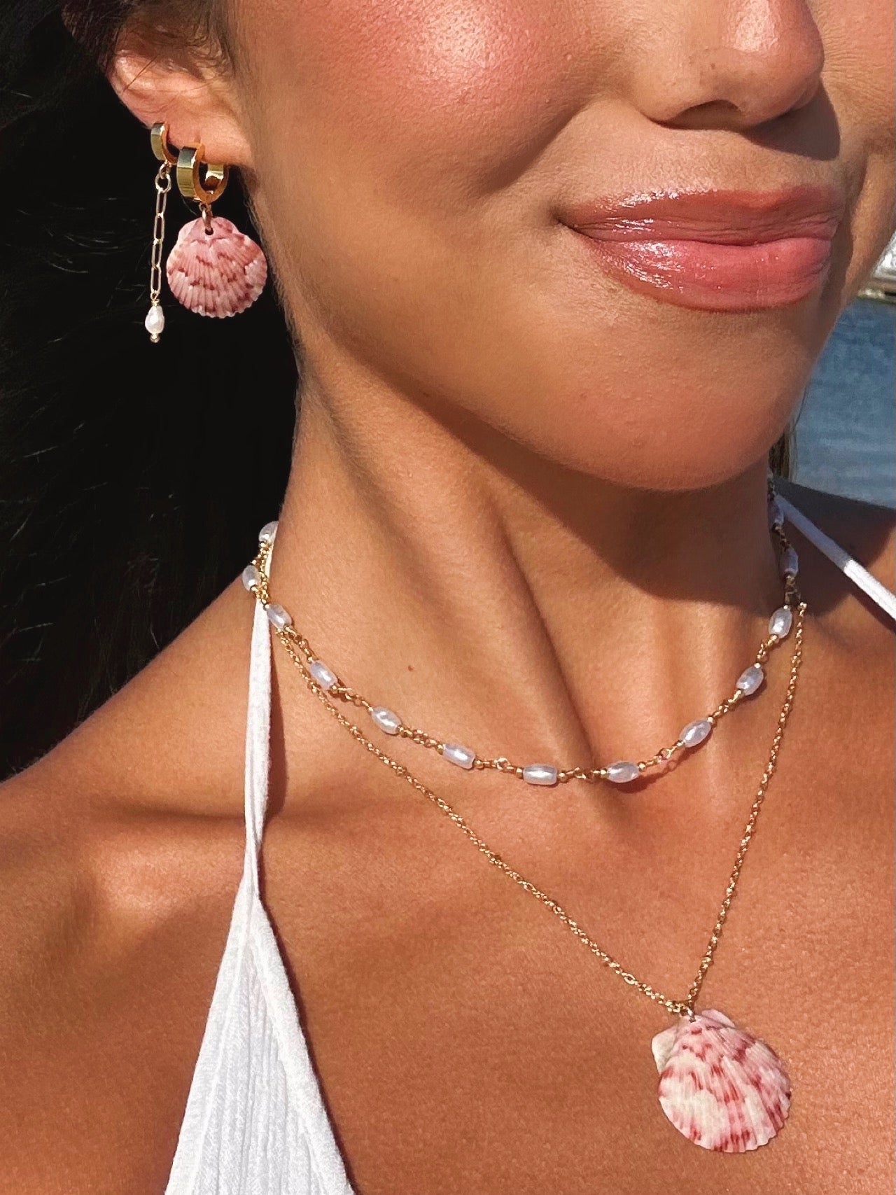 Dainty Gold Mermaid Earrings