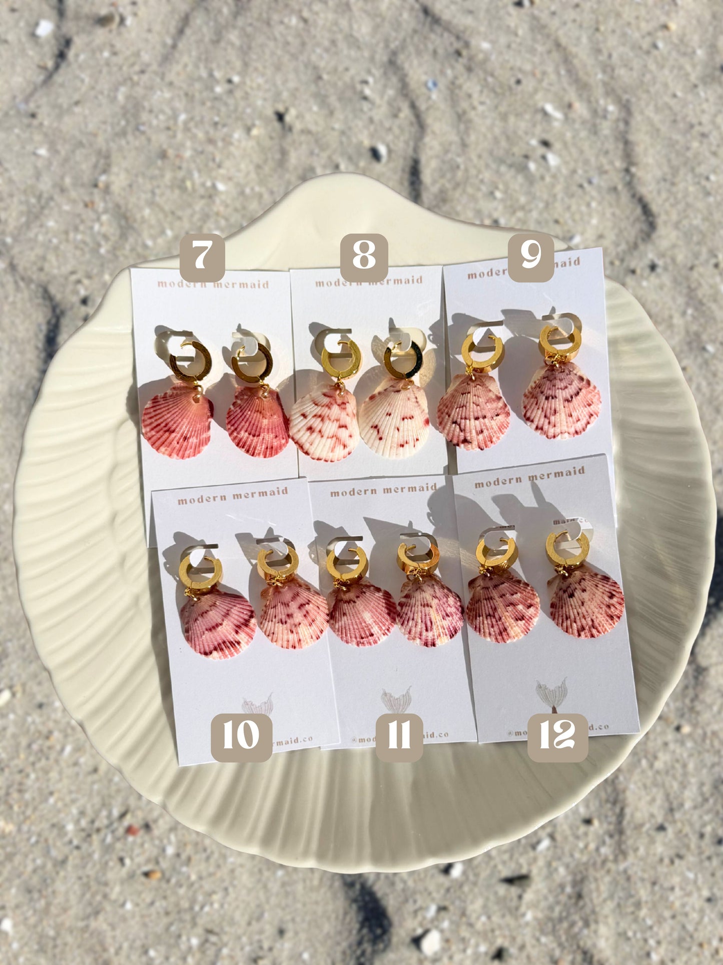 Dainty Gold Mermaid Earrings